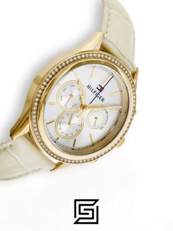 Original Watches,Women Tommy Hilfiger original-watches Womens Multi dial Quartz Watch with Leather Strap 1781982 Tommy Hilfiger