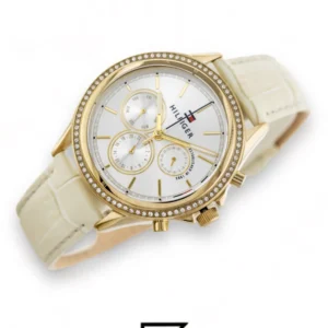 Original Watches,Women Tommy Hilfiger original-watches Womens Multi dial Quartz Watch with Leather Strap 1781982 Tommy Hilfiger