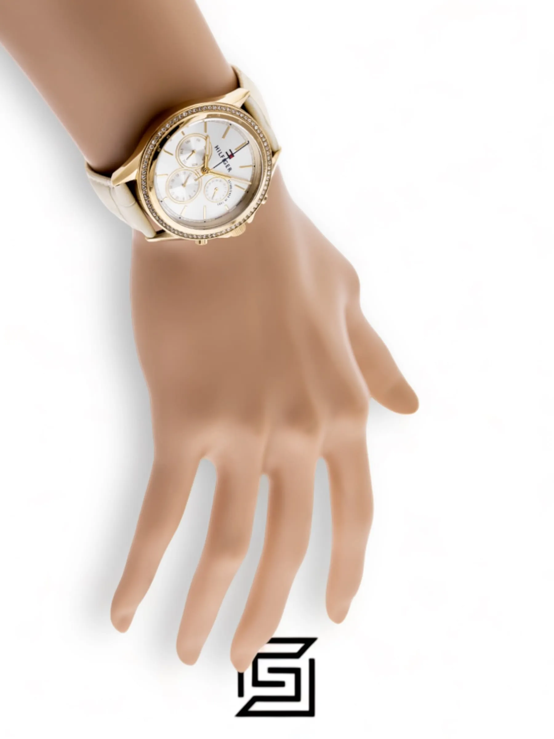 Original Watches,Women Tommy Hilfiger original-watches Womens Multi dial Quartz Watch with Leather Strap 1781982 Tommy Hilfiger
