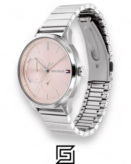 Original Watches,Women Tommy Hilfiger original-watches Brooke Women's Pink Dial Stainless Steel Band Watch - 1782020 Tommy Hilfiger