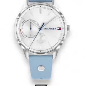 Original Watches,Women Tommy Hilfiger original-watches Leather Round Analog Water Resistant Baby Blue - 1782023 Tommy Hilfiger
