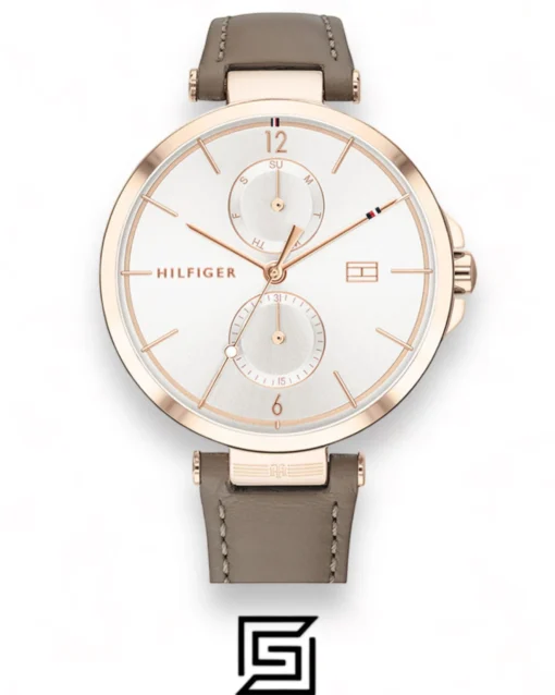 Original Watches,Women watches Tommy Hilfiger Women's Multi Dial Quartz Watch with Leather Strap 1782125 Tommy Hilfiger