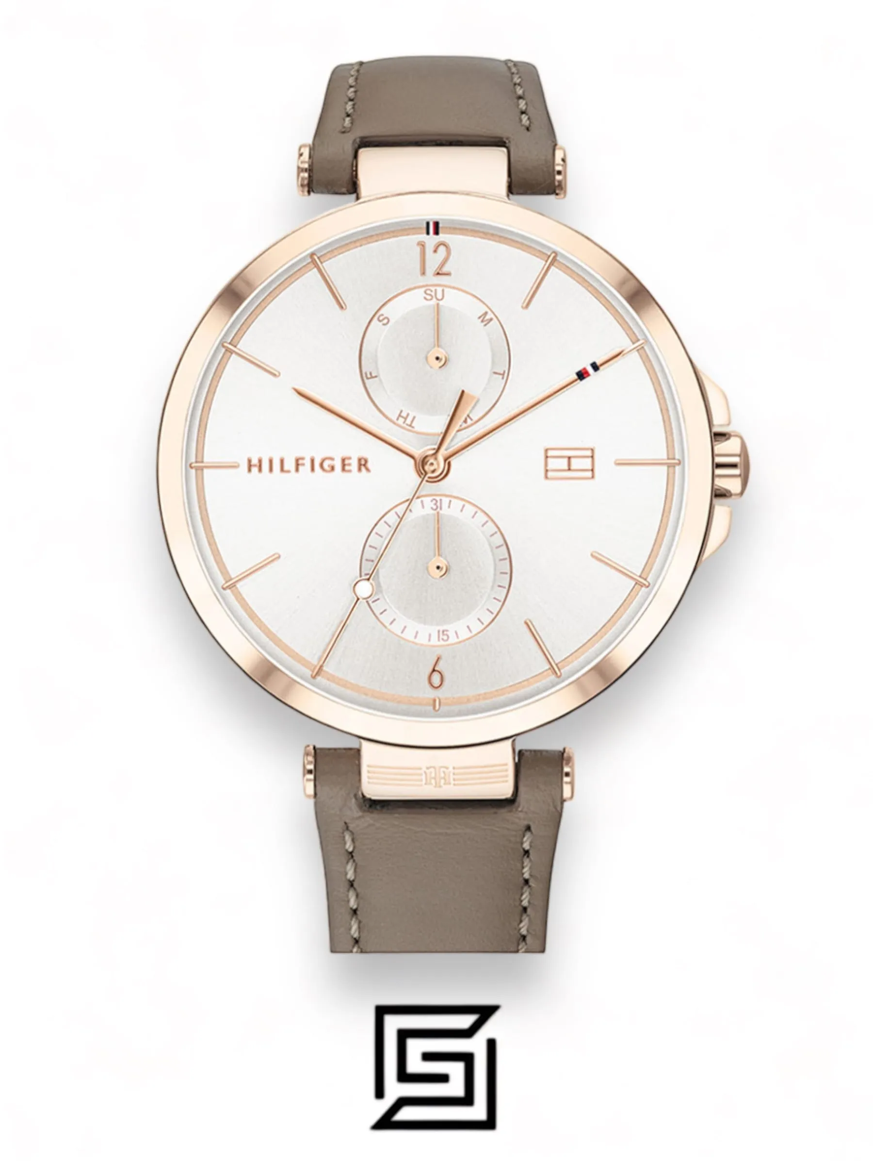 Original Watches,Women watches Tommy Hilfiger Women's Multi Dial Quartz Watch with Leather Strap 1782125 Tommy Hilfiger