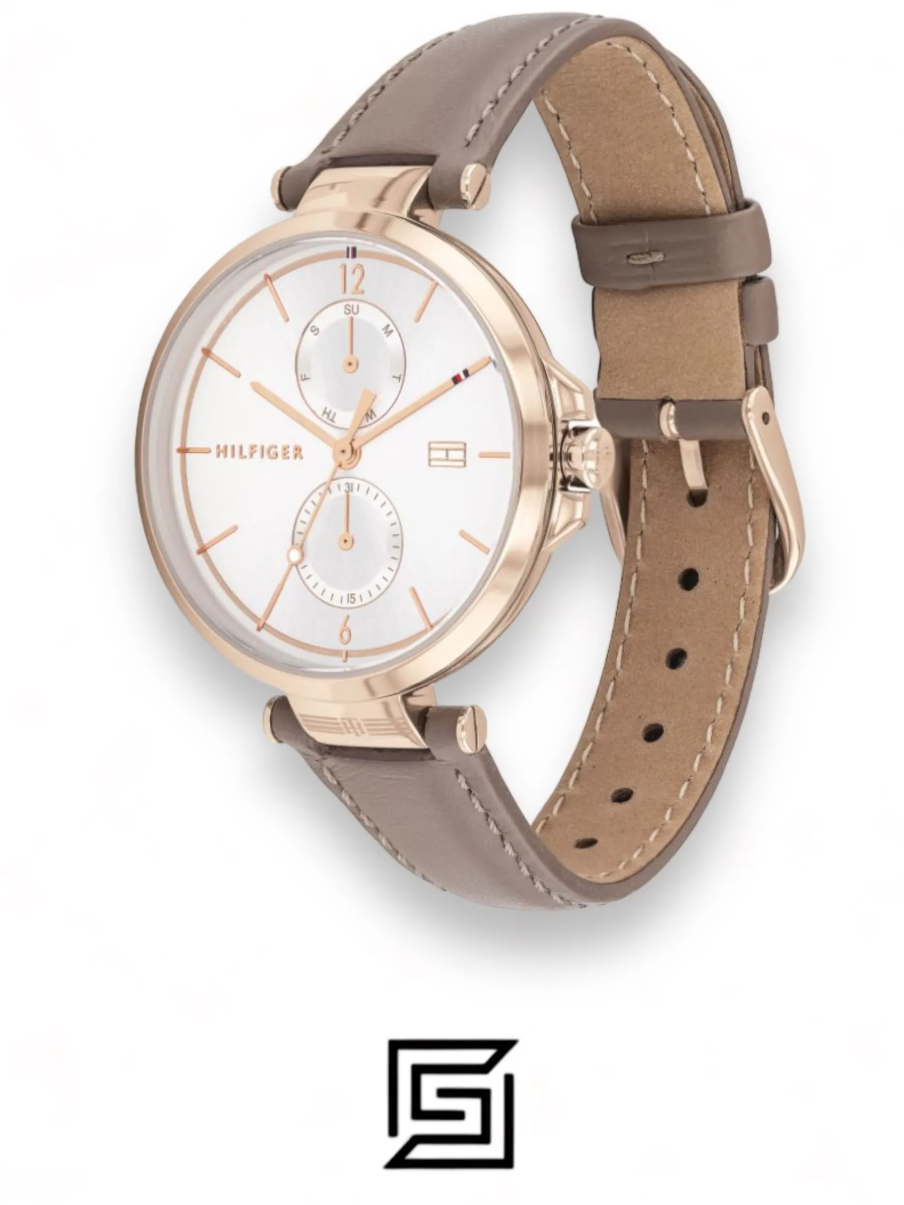 Original Watches,Women watches Tommy Hilfiger Women's Multi Dial Quartz Watch with Leather Strap 1782125 Tommy Hilfiger