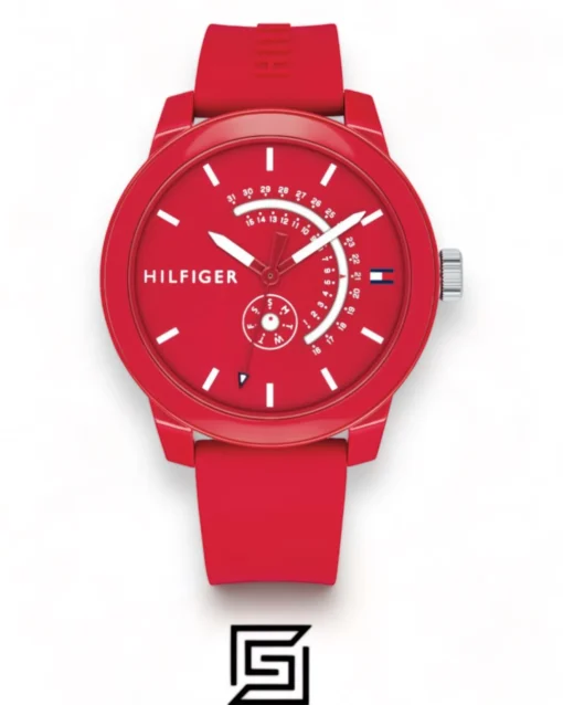 Men,Original Watches Tommy Hilfiger watches Men's Denim Quartz Watch with Silicone Strap - 1791480 Tommy Hilfiger