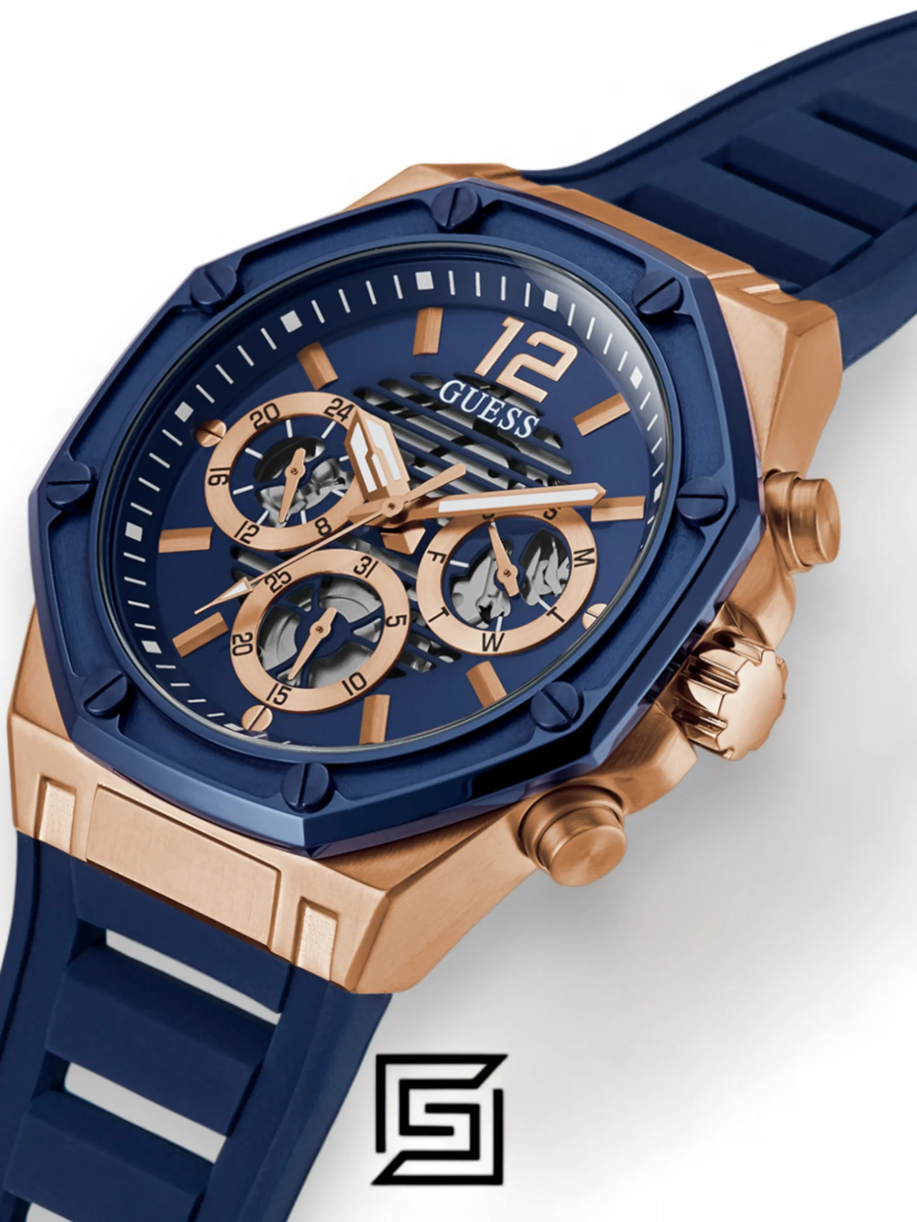 Men,Original Watches Guess original-watches Chronograph Blue Dial Watch - GW0263G2 Guess