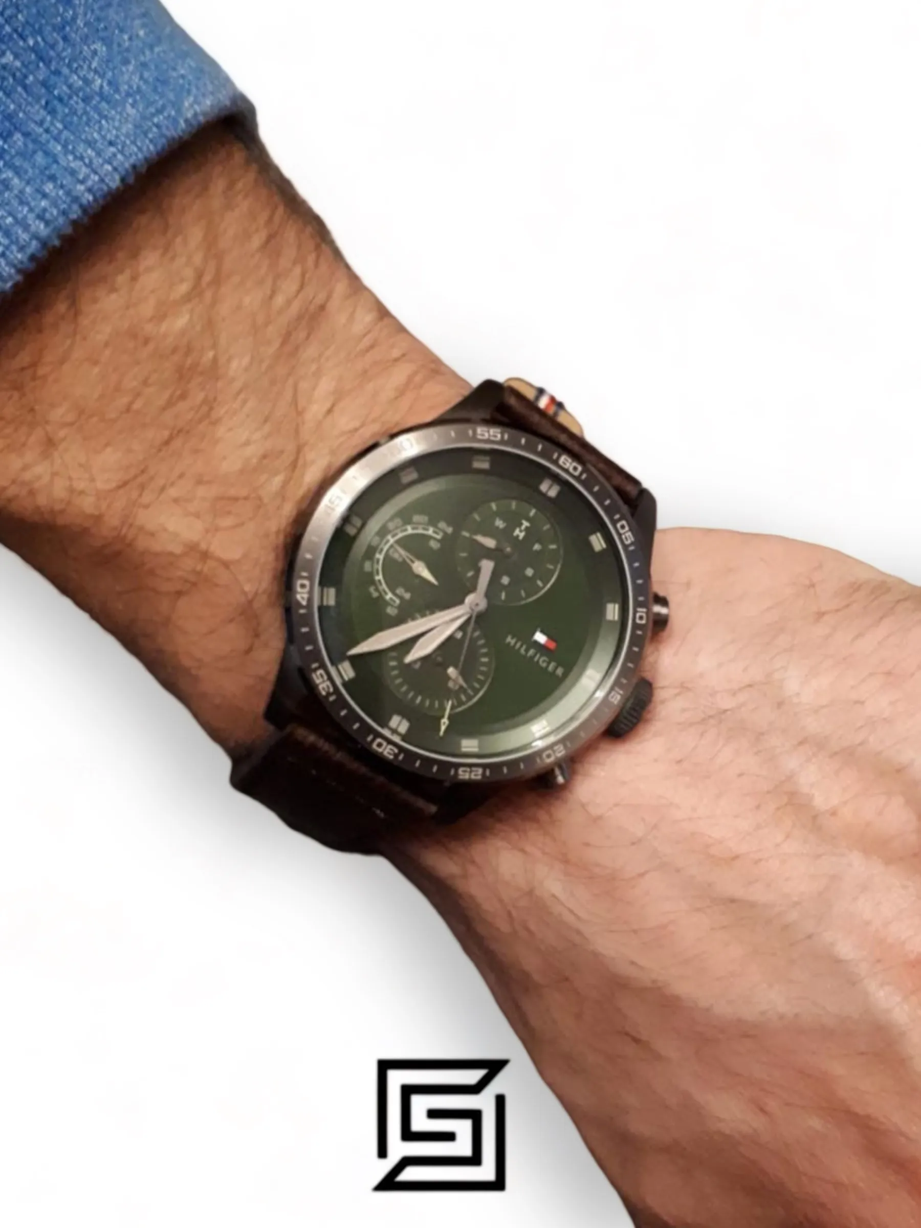 Men,Original Watches Tommy Hilfiger watches Men's Analog Leather Wrist Watch - 1791809 Tommy Hilfiger