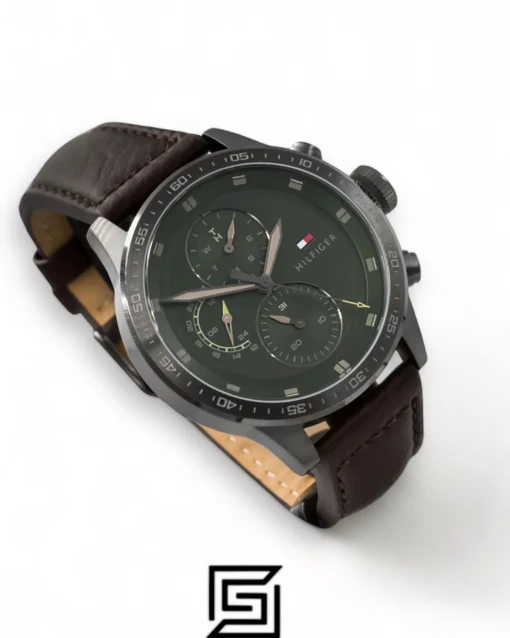 Men,Original Watches Tommy Hilfiger watches Men's Analog Leather Wrist Watch - 1791809 Tommy Hilfiger