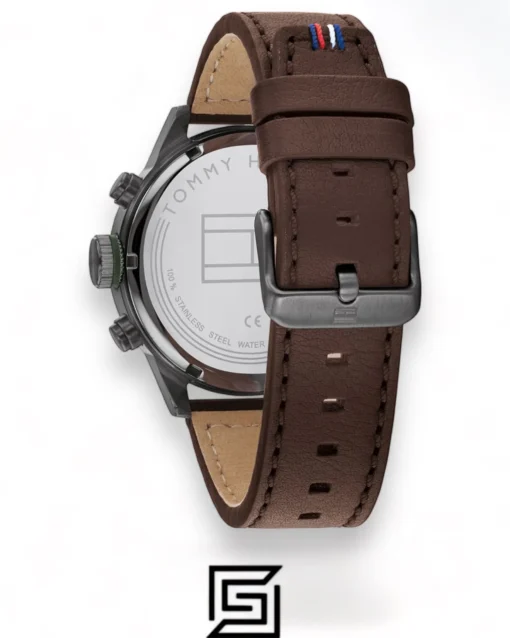 Men,Original Watches Tommy Hilfiger watches Men's Analog Leather Wrist Watch - 1791809 Tommy Hilfiger