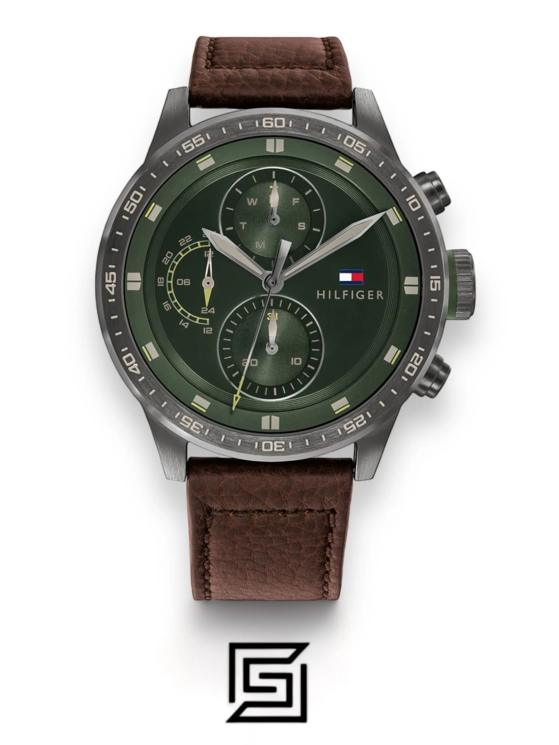 Men,Original Watches Tommy Hilfiger watches Men's Analog Leather Wrist Watch - 1791809 Tommy Hilfiger