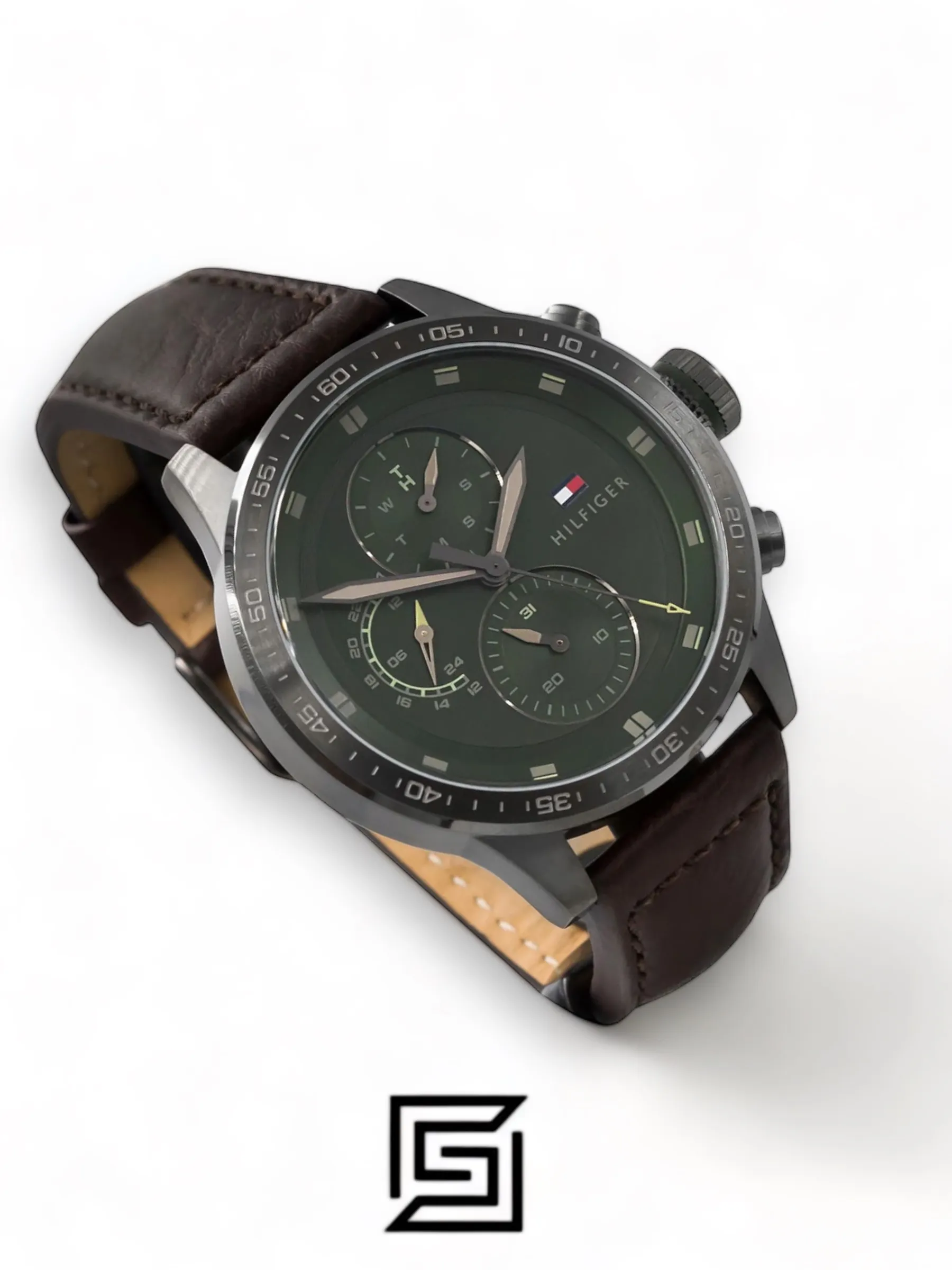 Men,Original Watches Tommy Hilfiger watches Men's Analog Leather Wrist Watch - 1791809 Tommy Hilfiger