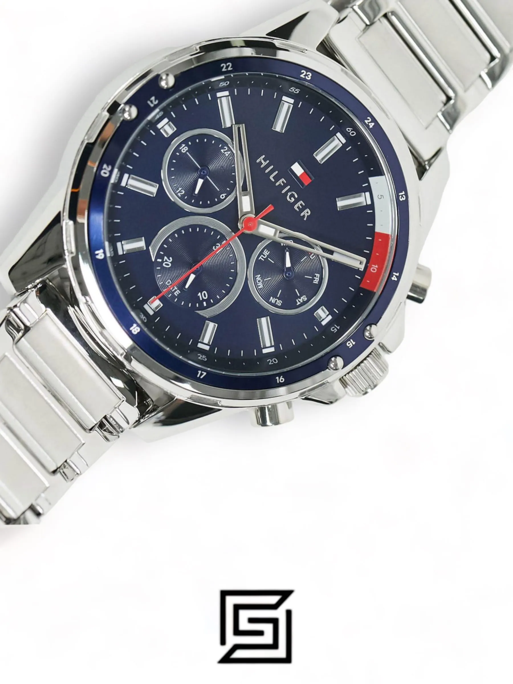 Men,Watches,Men,Original Watches Tommy Hilfiger watches Mens Multi Dial Quartz Watch Mason, Silver, 45 mm, 1791788 Tommy Hilfiger