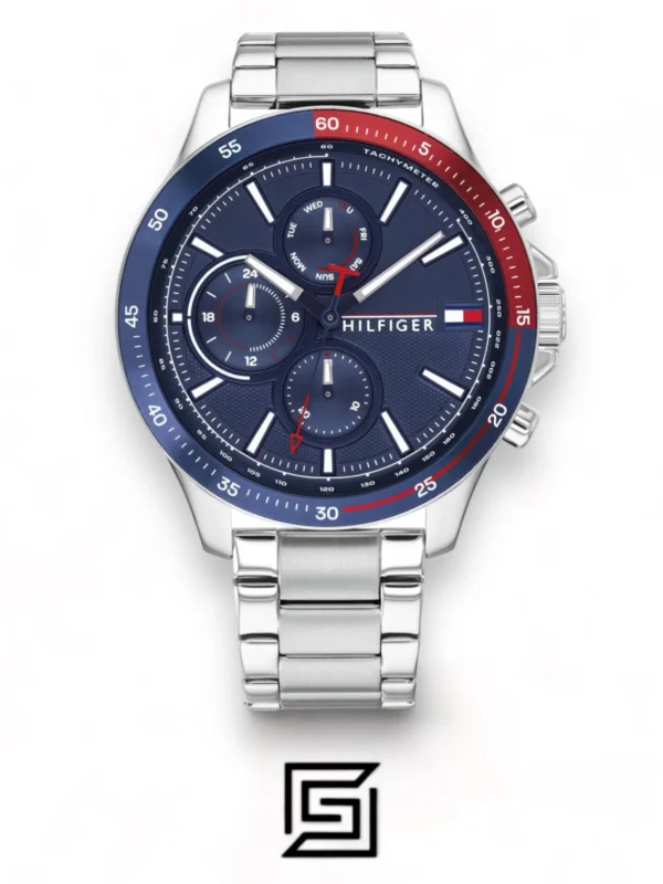 Men,Watches,Men,Original Watches Tommy Hilfiger watches Mens Multi Dial Quartz Watch Mason, Silver, 45 mm, 1791788 Tommy Hilfiger