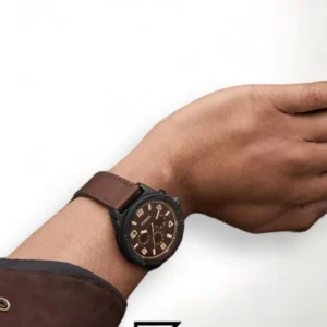 Men,Original Watches Fossil original-watches Bowman Chronograph Brown Leather Watch - FS5601 Fossil