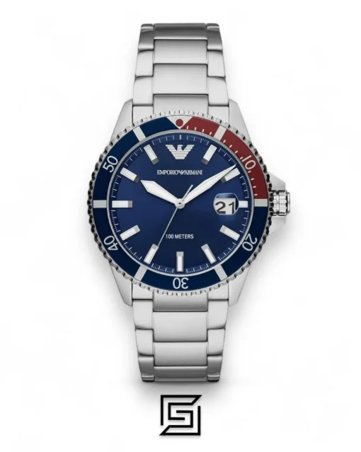 Men,Original Watches Armani original-watches Watch AR11339, Silver, Silver, One Size, bracelet Emporio Armani