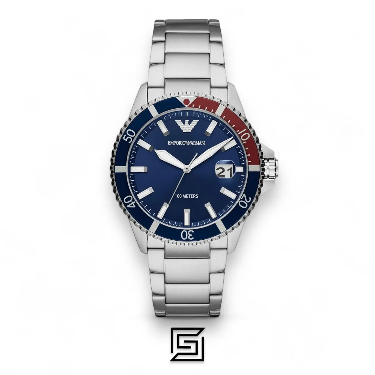 Men,Original Watches Armani original-watches Watch AR11339, Silver, Silver, One Size, bracelet Emporio Armani