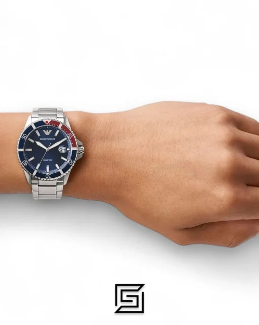 Men,Original Watches Armani original-watches Watch AR11339, Silver, Silver, One Size, bracelet Emporio Armani