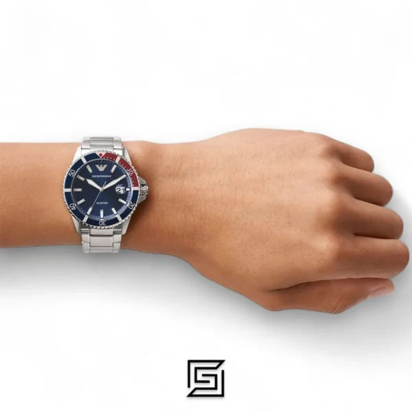 Men,Original Watches Armani original-watches Watch AR11339, Silver, Silver, One Size, bracelet Emporio Armani