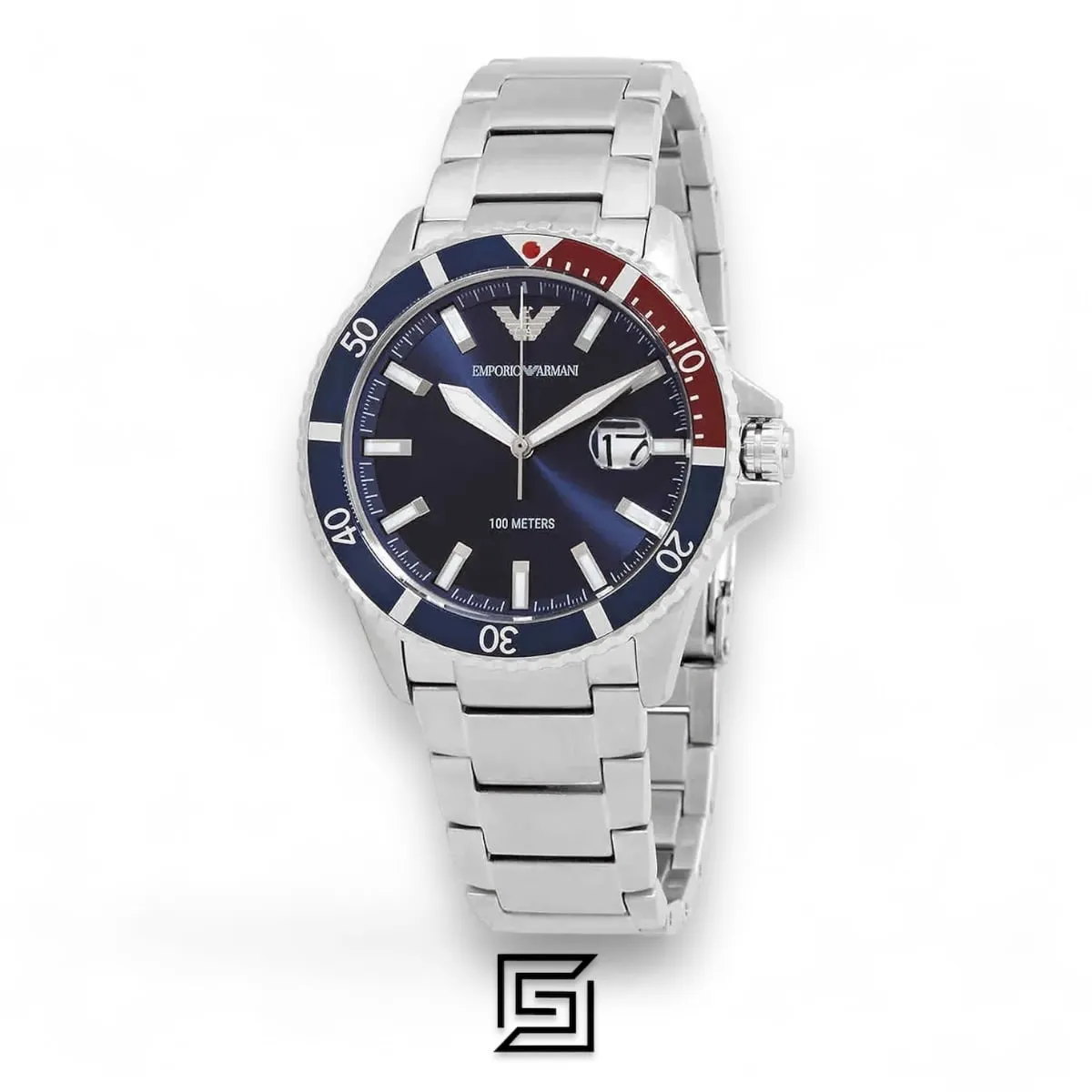 Men,Original Watches Armani original-watches Watch AR11339, Silver, Silver, One Size, bracelet Emporio Armani