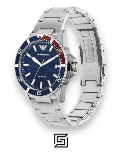 Men,Original Watches Armani original-watches Watch AR11339, Silver, Silver, One Size, bracelet Emporio Armani