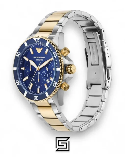 Men,Original Watches Armani original-watches Men's Wrist Watches,AR11362,Analog,2T SILVER/GOLD,Stainless Steel,Quartz,Round,manual. Emporio Armani