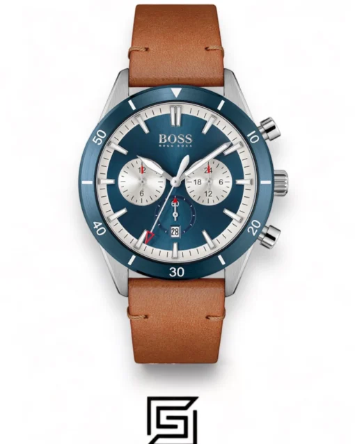 Men,Original Watches Hugo Boss original-watches Men's Stainless Steel Quartz Watch with Leather Strap - 1513860 Boss