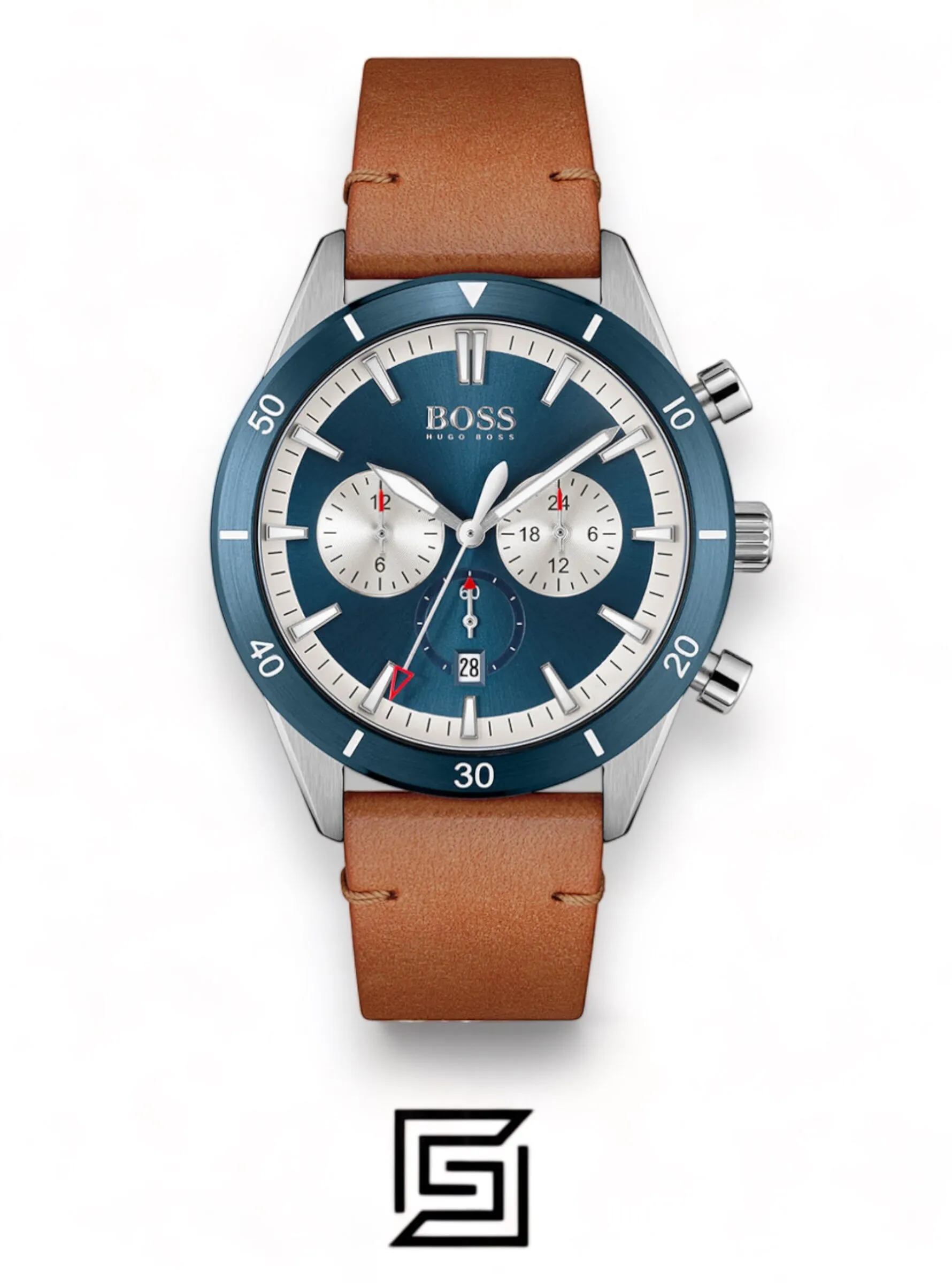 Men,Original Watches Hugo Boss original-watches Men's Stainless Steel Quartz Watch with Leather Strap - 1513860 Boss