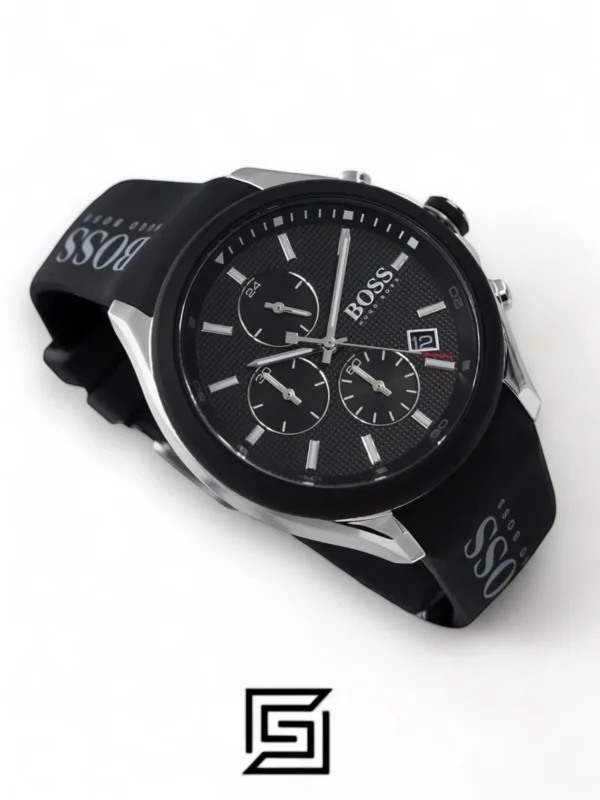 Men,Watches,Men,Original Watches Hugo Boss original-watches Velocity Men's Black Dial Silicone Watch - 1513716 Boss