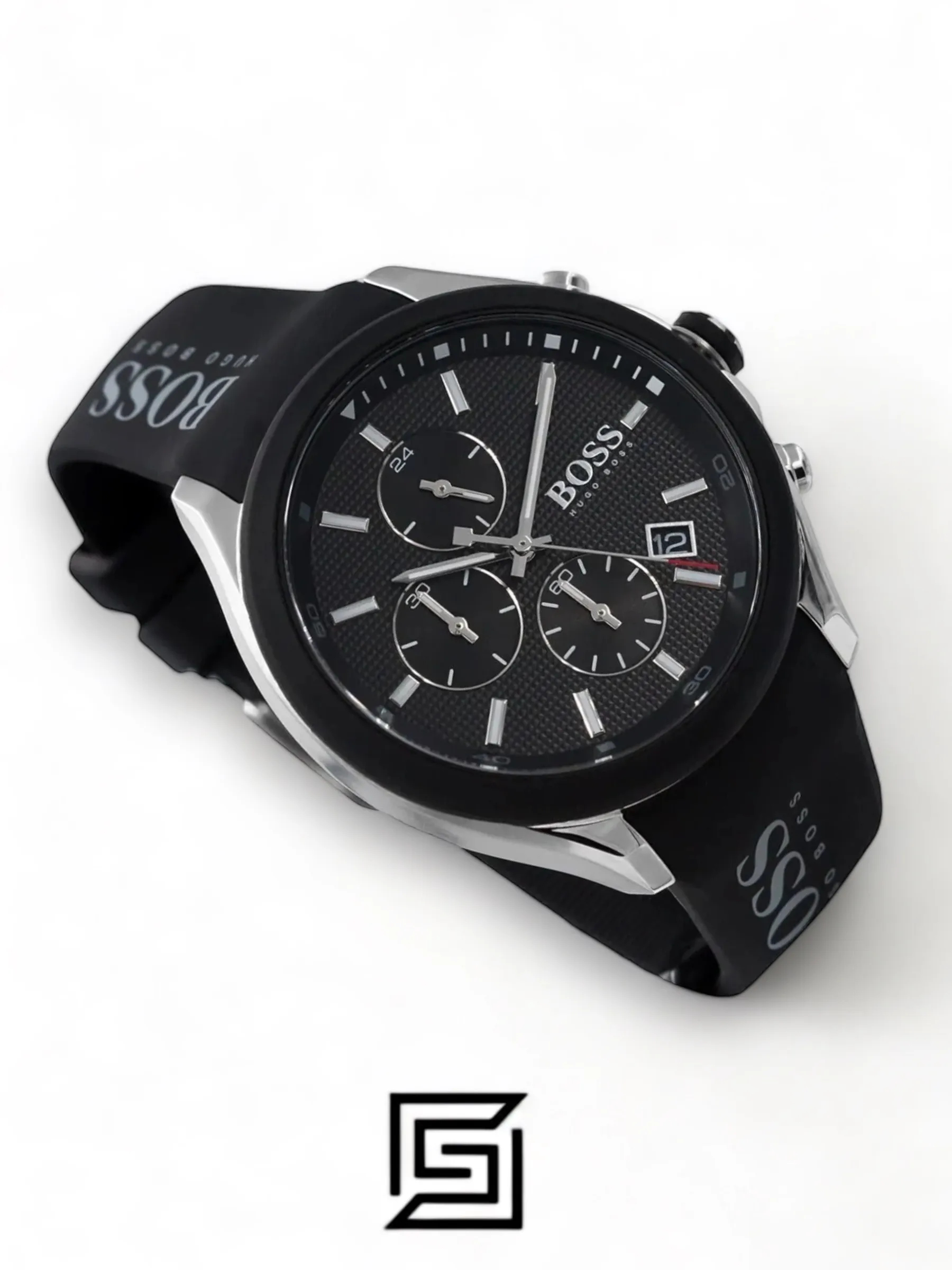 Men,Watches,Men,Original Watches Hugo Boss original-watches Velocity Men's Black Dial Silicone Watch - 1513716 Boss