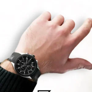 Men,Watches,Men,Original Watches Hugo Boss original-watches Velocity Men's Black Dial Silicone Watch - 1513716 Boss
