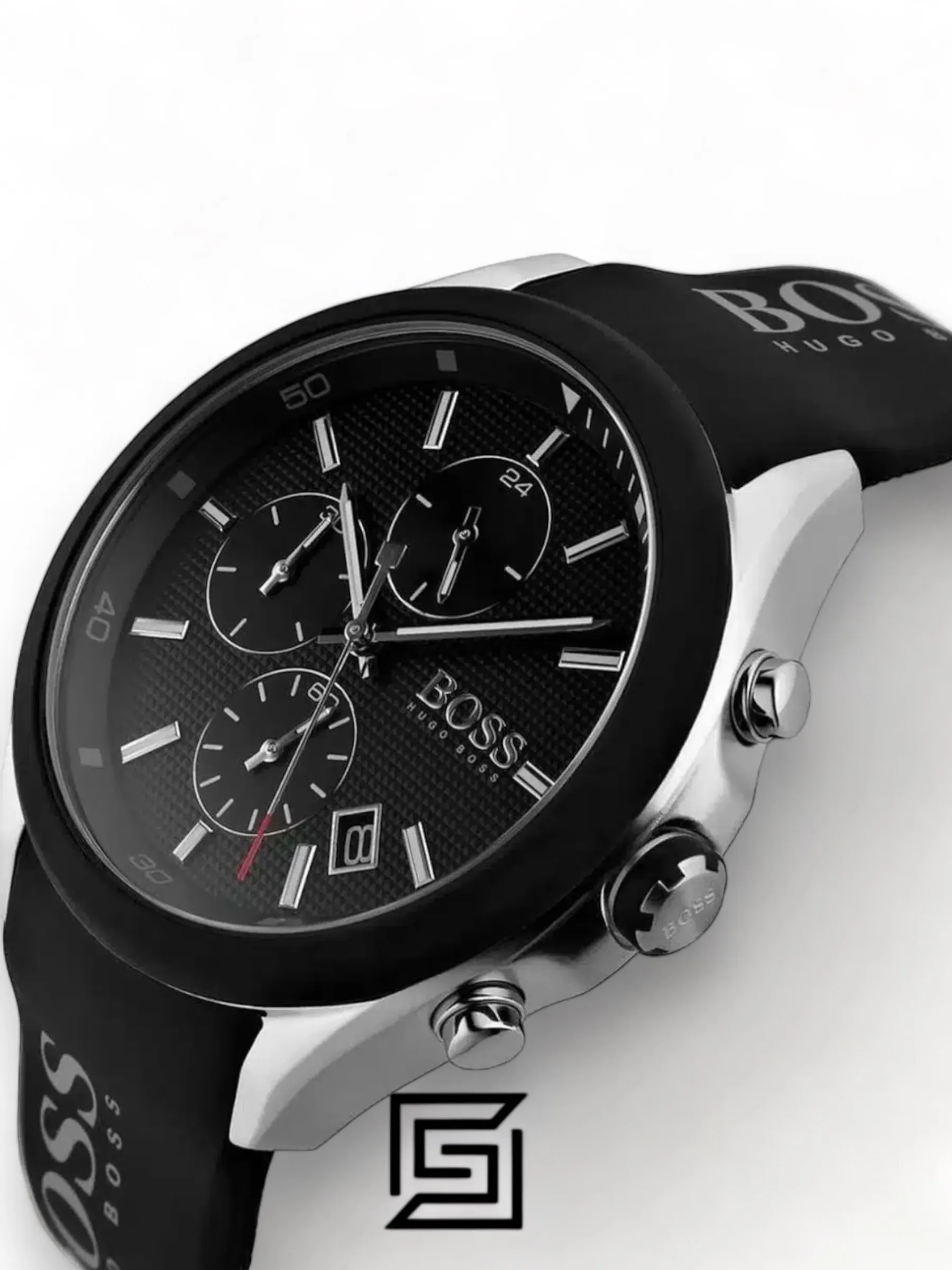 Men,Watches,Men,Original Watches Hugo Boss original-watches Velocity Men's Black Dial Silicone Watch - 1513716 Boss
