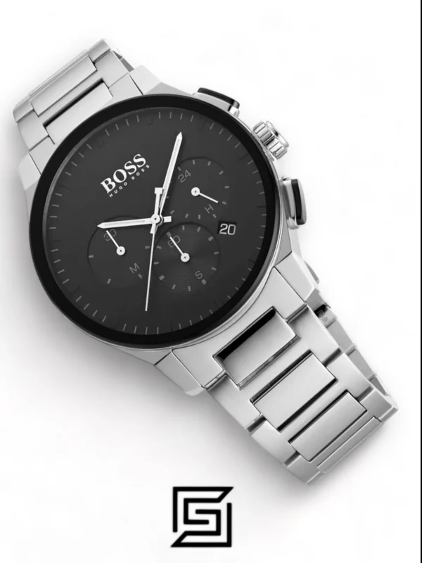 Men,Original Watches Hugo Boss watches Chronograph Quartz Watch for Men with Silver Stainless Steel Bracelet - 1513762 Boss