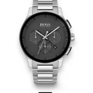 Men,Original Watches Hugo Boss watches Chronograph Quartz Watch for Men with Silver Stainless Steel Bracelet - 1513762 Boss