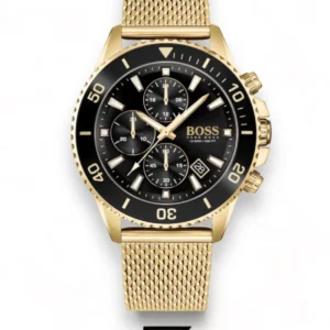 Men,Watches,Men,Original Watches Hugo Boss original-watches Black Men's Admiral Quartz Watch with Stainless Steel Strap - 1513906 Boss