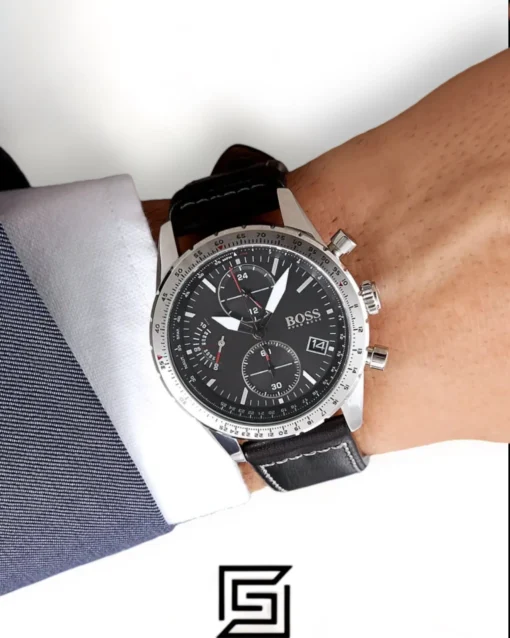 Men,Watches,Men,Original Watches Hugo Boss original-watches Men's Stainless Steel Quartz Watch with Leather Strap - 1513853 Boss