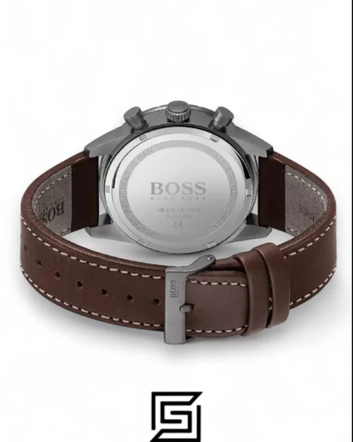 Men,Original Watches Hugo Boss original-watches Chronograph Quartz Watch for Men with Brown Leather Strap - 1513852 Boss