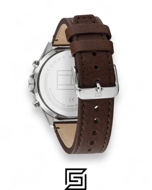 Men,Original Watches Tommy Hilfiger watches Men's Leather Strap Analog Wrist Watch 1791712 Tommy Hilfiger