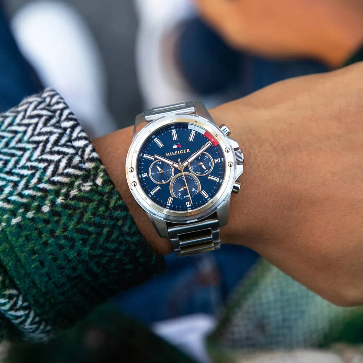 Men,Original Watches Tommy Hilfiger watches Tommy Mason Men's Blue Dial Watch - 1791937 Tommy Hilfiger