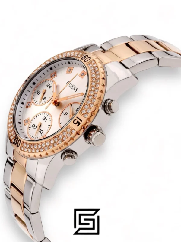 Original Watches,Women Guess original-watches Dressy Quartz Movement Silver Dial Ladies Watch - W0851L3 Guess