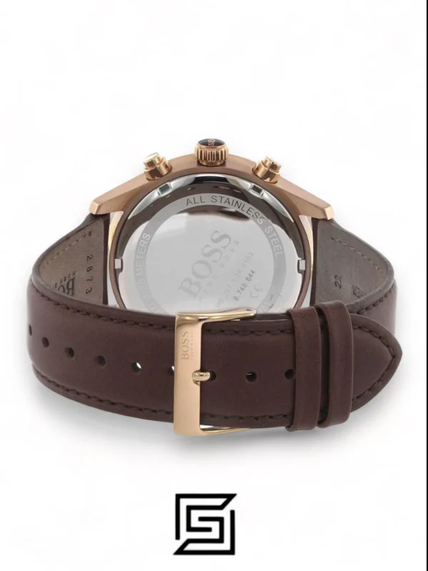Men,Original Watches Hugo Boss original-watches Mens Chronograph Quartz Watch with Leather Strap - 1513605 Boss