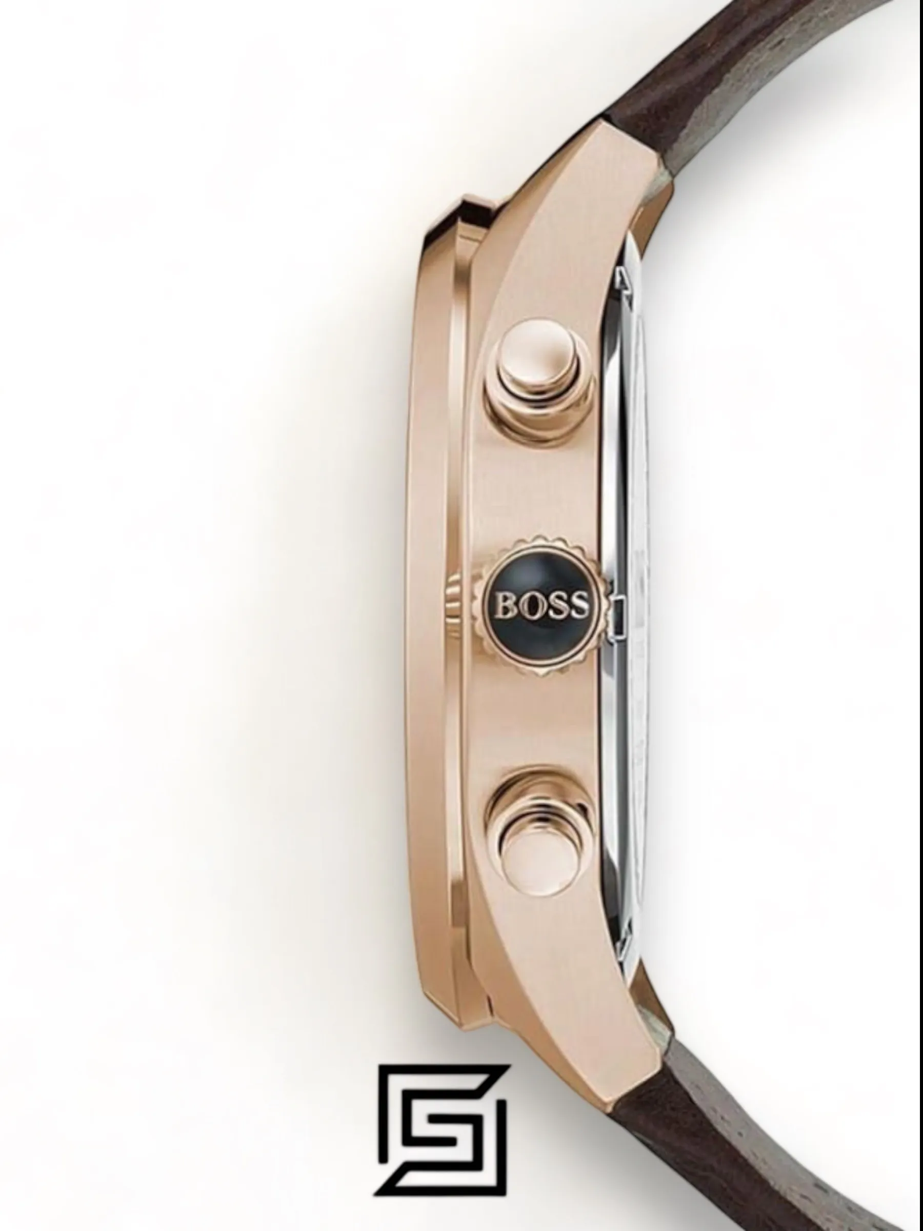 Men,Original Watches Hugo Boss original-watches Mens Chronograph Quartz Watch with Leather Strap - 1513605 Boss