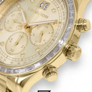 Watches,Women,Original Watches,Women Michael Kors watches Brinkley Women's Gold Dial Stainless Steel Band Chronograph Watch - MK6187 Michael Kors