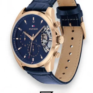 Men,Original Watches Tommy Hilfiger original-watches Tommy Men's Analog Quartz Watch with Leather Strap 1710451 Tommy Hilfiger