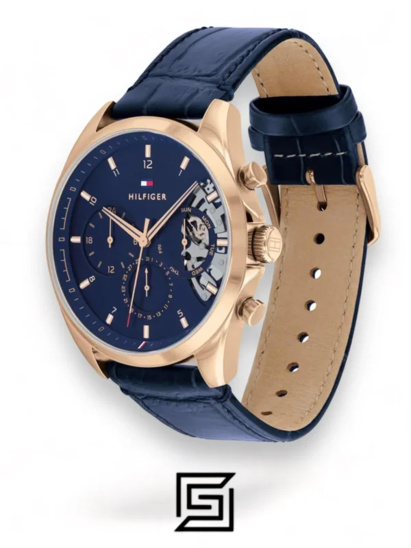 Men,Original Watches Tommy Hilfiger original-watches Tommy Men's Analog Quartz Watch with Leather Strap 1710451 Tommy Hilfiger