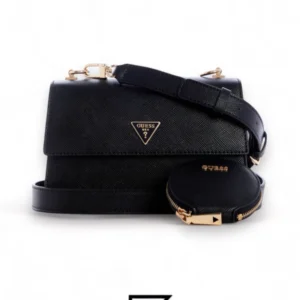 Bags,Leather,Women leather GUESS ALEXIE FLAP CROSSBODY BAG, BLACK HWVG84 16190 BLA Guess