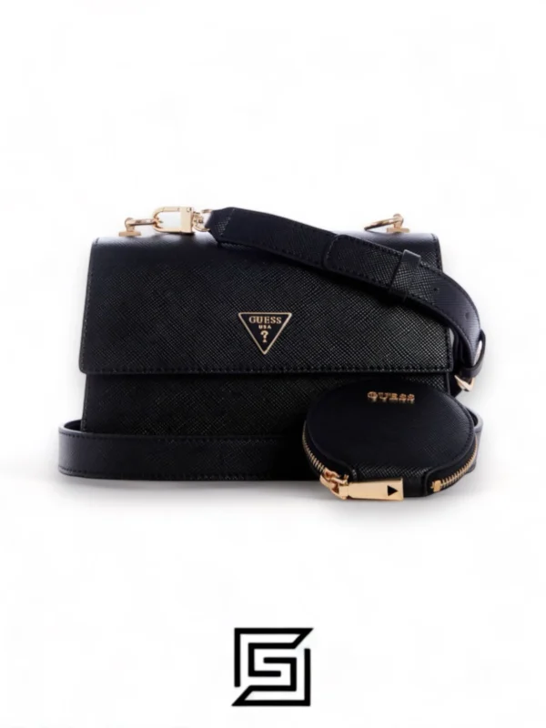 Bags,Leather,Women leather GUESS ALEXIE FLAP CROSSBODY BAG, BLACK HWVG84 16190 BLA Guess