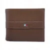 Leather,Wallets,Men leather TOMMY SINGLE WALLET W FLAT/BROWN Tommy Hilfiger