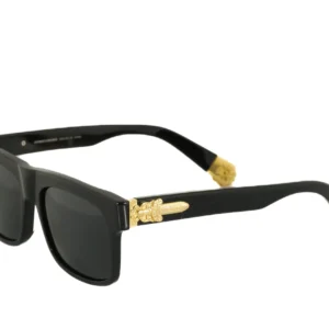Men,Sunglasses Chrome Heart sunglasses SLUSS BUSSIN/BLACK X BLACK Chrome Heart