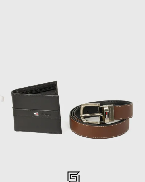 Belts,Leather,Men,Wallets,Men leather TOMMY SET BELTS AND WALLET Tommy Hilfiger