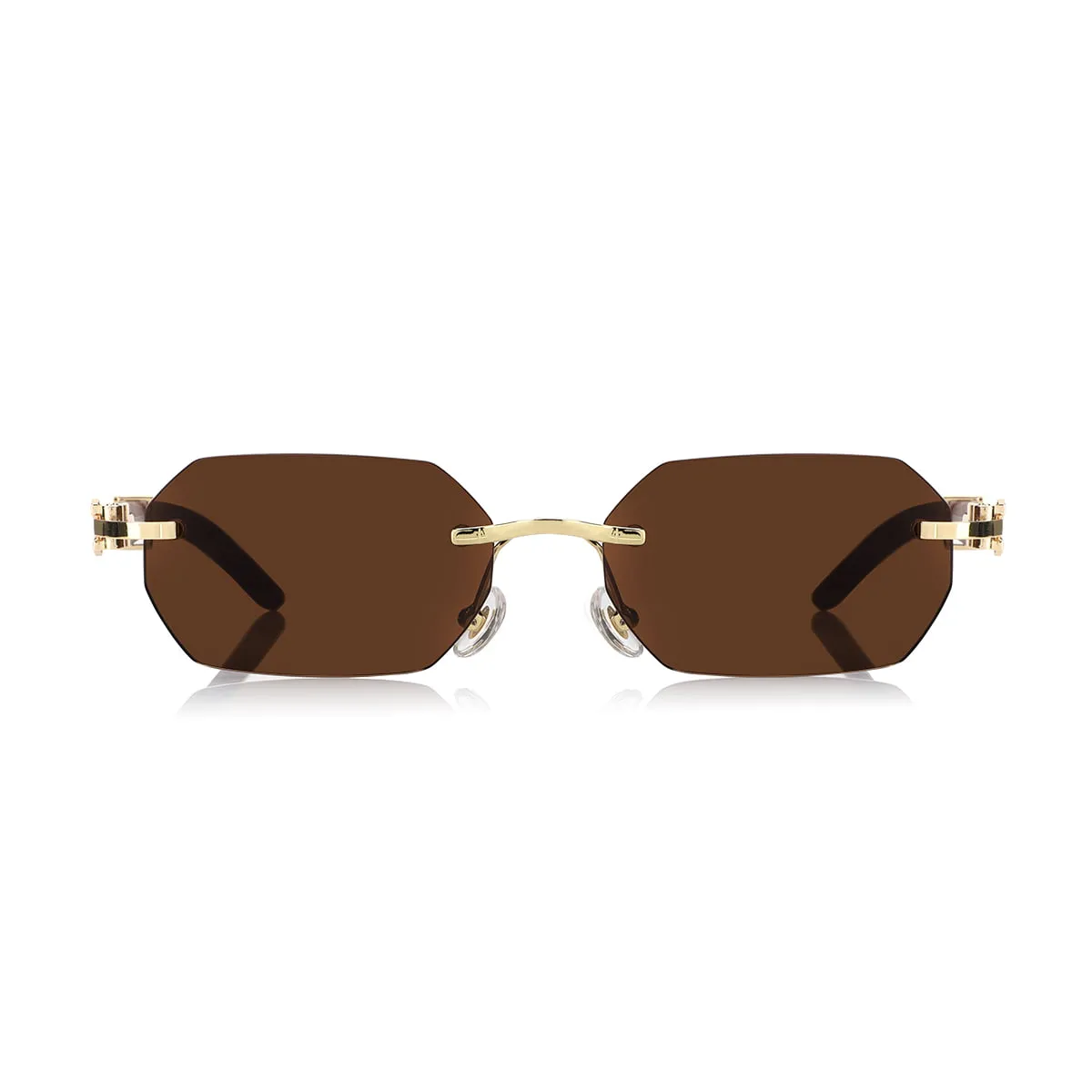 Men,Sunglasses Cartier sunglasses S31807 C54/GOLD X BROWN Cartier